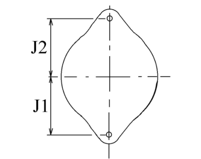Côtes et dimensions de l'alternateur