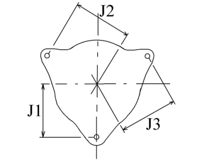 Côtes et dimensions du démarreur