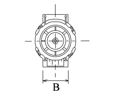 Côtes et dimensions du démarreur