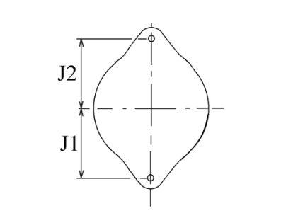 Côtes et dimensions de l'alternateur