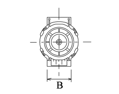 Côtes et dimensions de l'alternateur