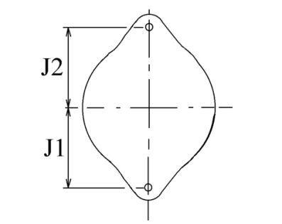 Côtes et dimensions de l'alternateur