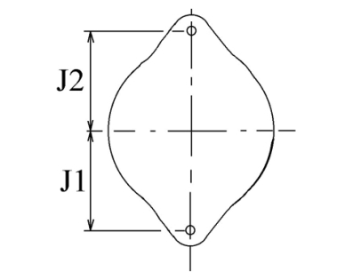 Côtes et dimensions de l'alternateur