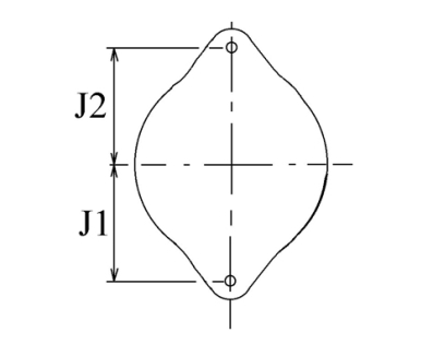 Côtes et dimensions de l'alternateur