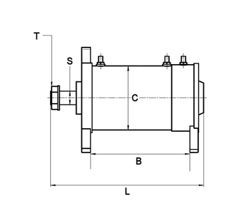 Côtes et dimensions de la dynamo-demarreur 113143 