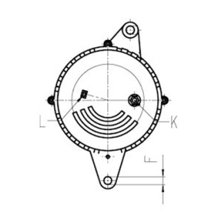 Côtes et dimensions de l'alternateur