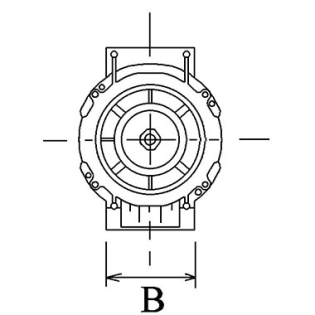 schema dimension alternateur DENSO 1042102810