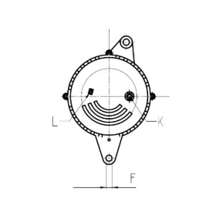 schema dimension alternateur HONDA 31100RSXG01